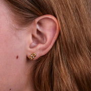 Orecchini in Acciaio a lobo foglie