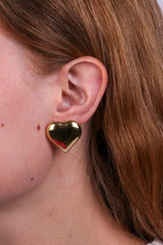 Orecchini in Acciaio a lobo a cuore