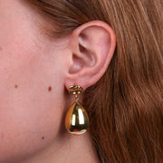 Orecchini in Acciaio con gocce schiacciate