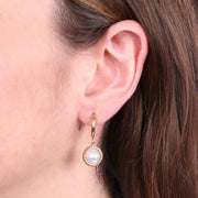 Orecchini in Acciaio cerchio con perla