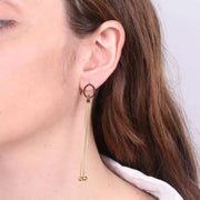 Orecchini in Acciaio con catene pendenti