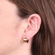 Orecchini in Acciaio cerchio satinato