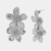 Orecchini in Acciaio con fiori