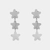 Orecchini in Acciaio stelle lisce pendenti