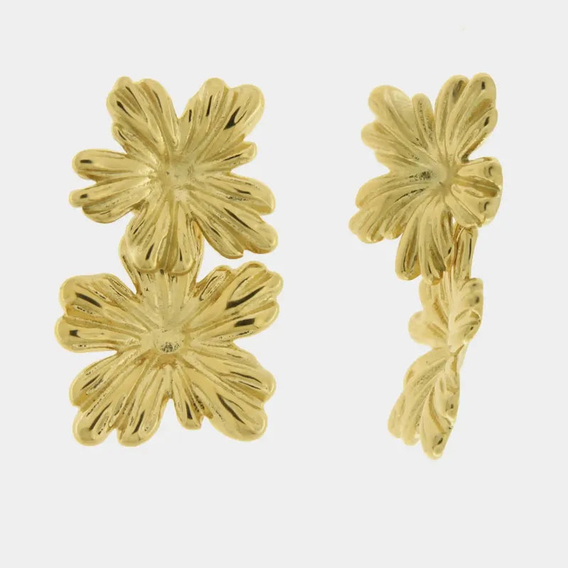 Orecchini in Acciaio con fiori