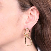 Orecchini in Acciaio con filo intrecciato