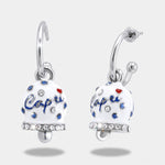Orecchini in Acciaio campanella Capri a pois - BYSIMON gioielli
