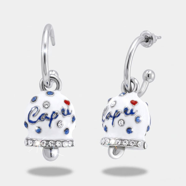 Orecchini in Acciaio campanella Capri a pois - BYSIMON gioielli