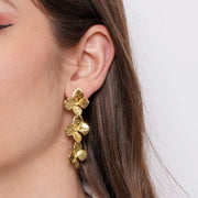 Orecchini in Acciaio fiori rigati - BYSIMON gioielli