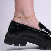 Cavigliera in Acciaio doppia catena con sfere