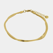 Cavigliera in Acciaio conppia catena a serpente