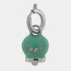 Ciondolo in Acciaio campanella verde con scritta Capri