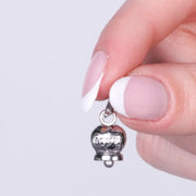 Ciondolo in Acciaio campanella  con scritta Capri