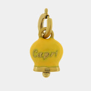 Ciondolo in Acciaio con Campanella Portafortuna Capri - Colore Giallo