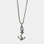 Collana in Acciaio con pendente a tema nautico a forma di ancora IJEWEL - gioiello BySimon