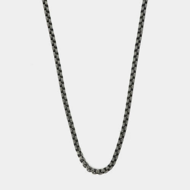 Collana in Acciaio lavorata a rollò rigata IJEWEL - gioiello BySimon
