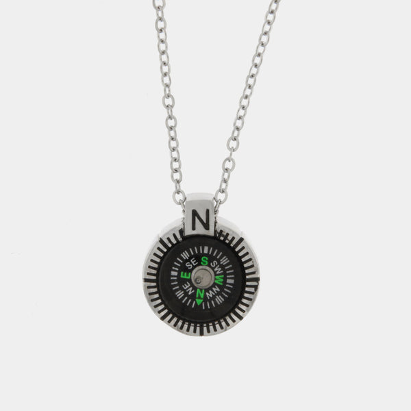 Collana in Acciaio con pendente a forma di bussola IJEWEL - gioiello BySimon