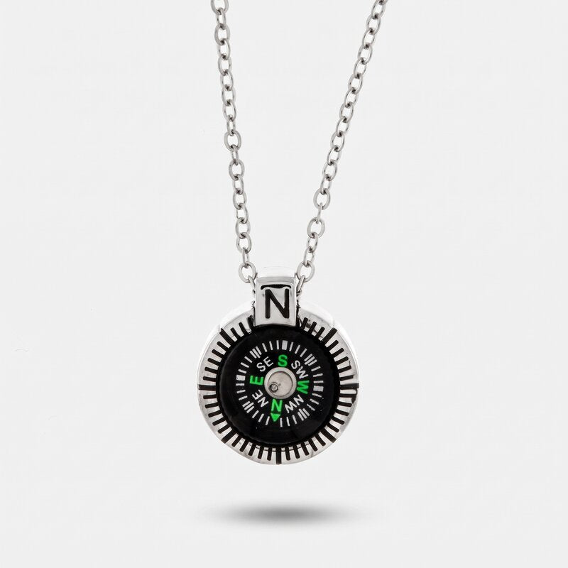 Collana in Acciaio con pendente a forma di bussola IJEWEL - gioiello BySimon