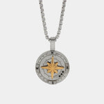 Collana in Acciaio con ciondolo rosa venti IJEWEL - gioiello BySimon