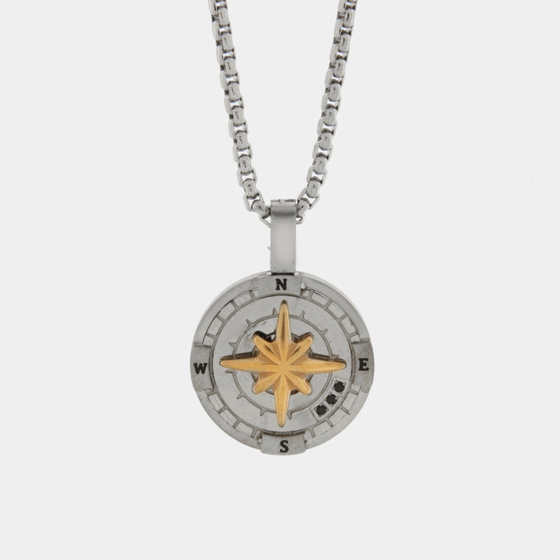 Collana in Acciaio con ciondolo rosa venti IJEWEL - gioiello BySimon