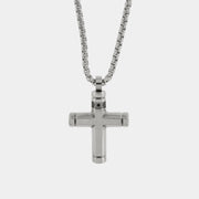 Collana in Acciaio con pendete a forma di croce