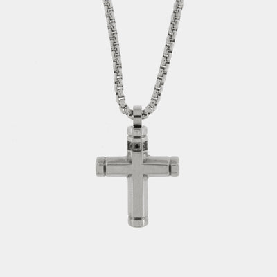 Collana in Acciaio con pendete a forma di croce IJEWEL - gioiello BySimon