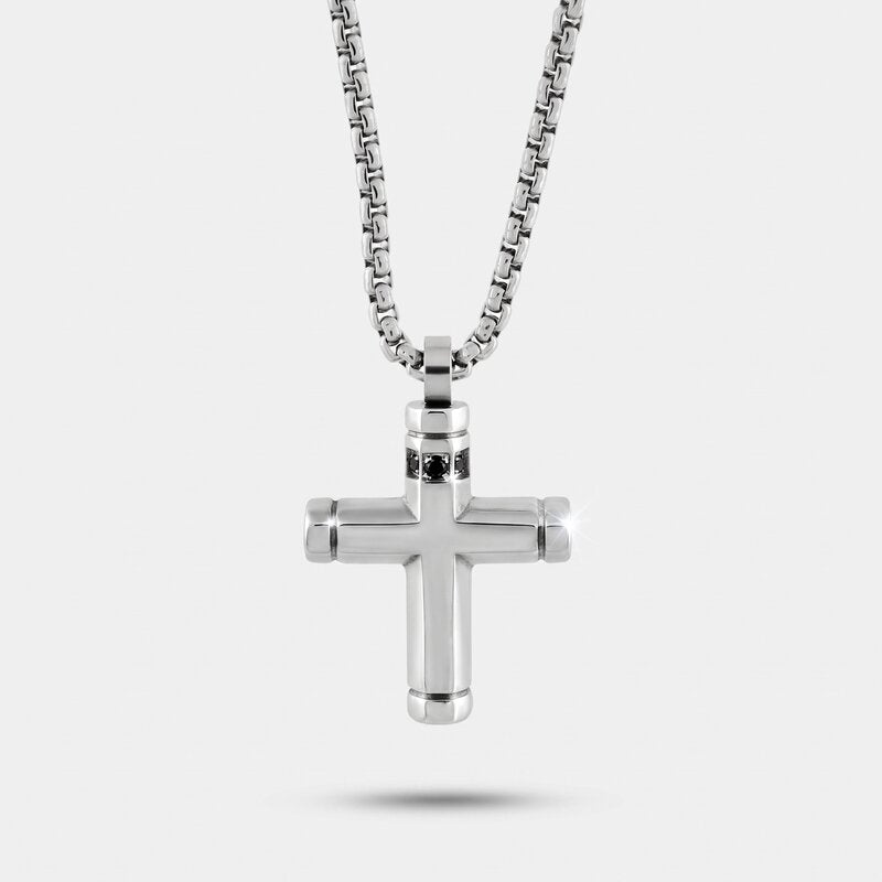 Collana in Acciaio con pendete a forma di croce IJEWEL - gioiello BySimon
