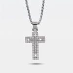 Collana in Acciaio con pendente doppia croce - BYSIMON gioielli
