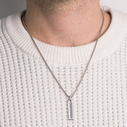 Collana in Acciaio con ciondolo piastra