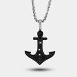 Collana in Acciaio con pendente a forma di ancora - BYSIMON gioielli