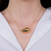 Collana in Acciaio a goccia lucido