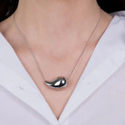 Collana in Acciaio a goccia lucido