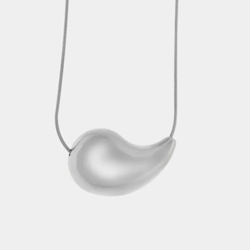 Collana in Acciaio a goccia lucido