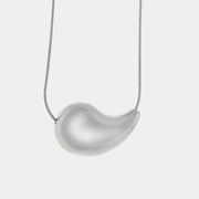 Collana in Acciaio a goccia lucido