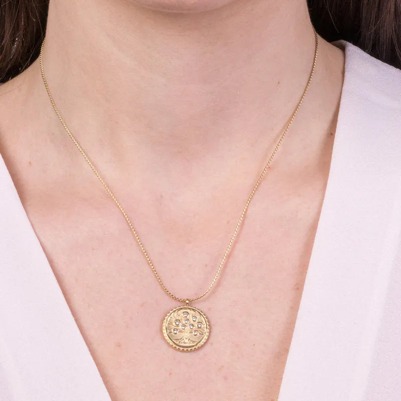Collana in Acciaio con ciondolo albero della vita