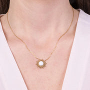 Collana in Acciaio con pendente a forma di sole