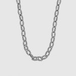 Collana in Acciaio a catena placcato argento IJEWEL - gioiello BySimon