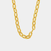 Collana in Acciaio a catena placcato oro