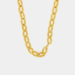 Collana in Acciaio a catena placcato oro IJEWEL - gioiello BySimon