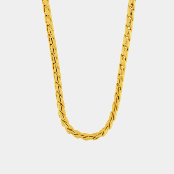 Collana in Acciaio a catena placcato oro - BYSIMON gioielli