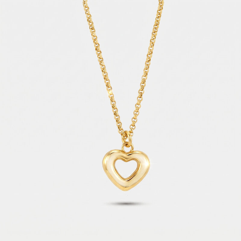 Collana in Acciaio con ciondolo cuore - BYSIMON gioielli