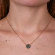 Collana in Acciaio con quadrifoglio olografico