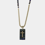Collana in Acciaio con medaglietta pendente con croce IJEWEL - gioiello BySimon