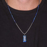 Collana in Acciaio con medaglietta pendente con croce IJEWEL - gioiello BySimon