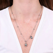 Collana in Acciaio con campanella pendente   con scritta Capri