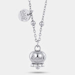 Collana in Acciaio con campanella con scritta Capri | gioielli in acciaio | BYSIMON