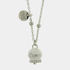 Collana in Acciaio con campanella  bianca con scritta Capri