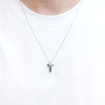 Collana in Acciaio con croce - BYSIMON gioielli