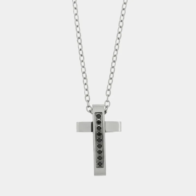 Collana in Acciaio con croce - BYSIMON gioielli