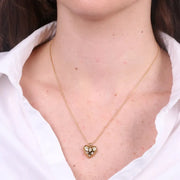 Collana in Acciaio con cuori e punti luce